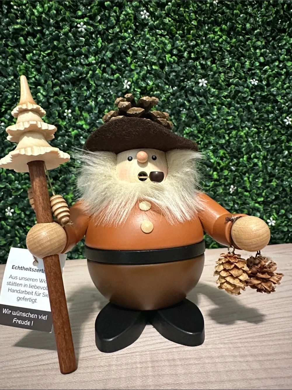 Christian Ulbricht Chubby Pine Cone Man Incense Smoker